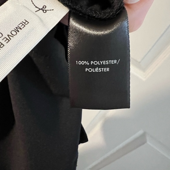 NWT Ann Taylor Black Tuxedo Pull Pants, ankle zipper, size medium - Picture 8 of 9